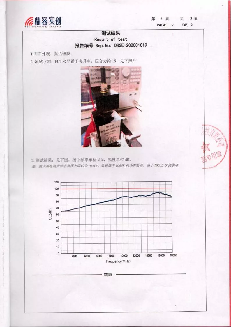 电磁屏蔽效能检测
